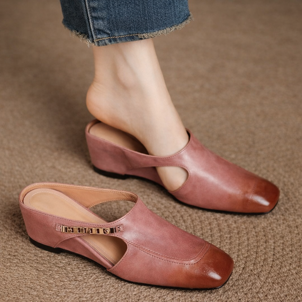 Cairo Leather Mule
