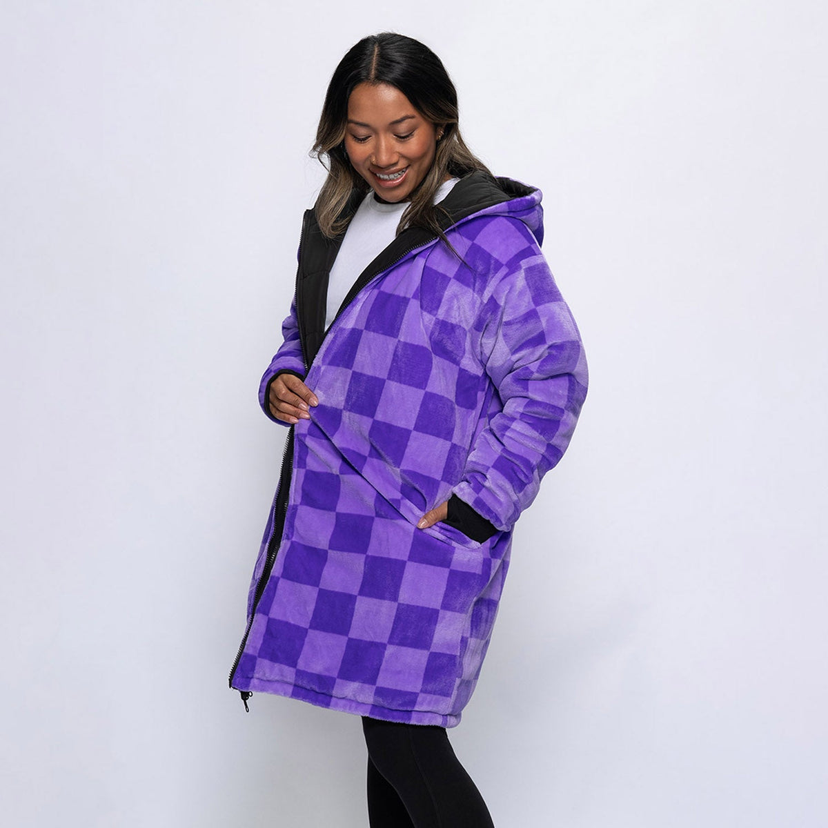 Black/Lilac Checker