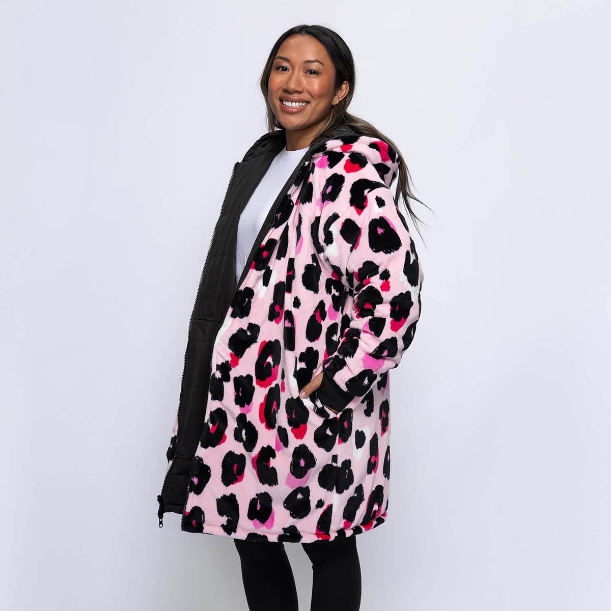 Black/Pink Leopard