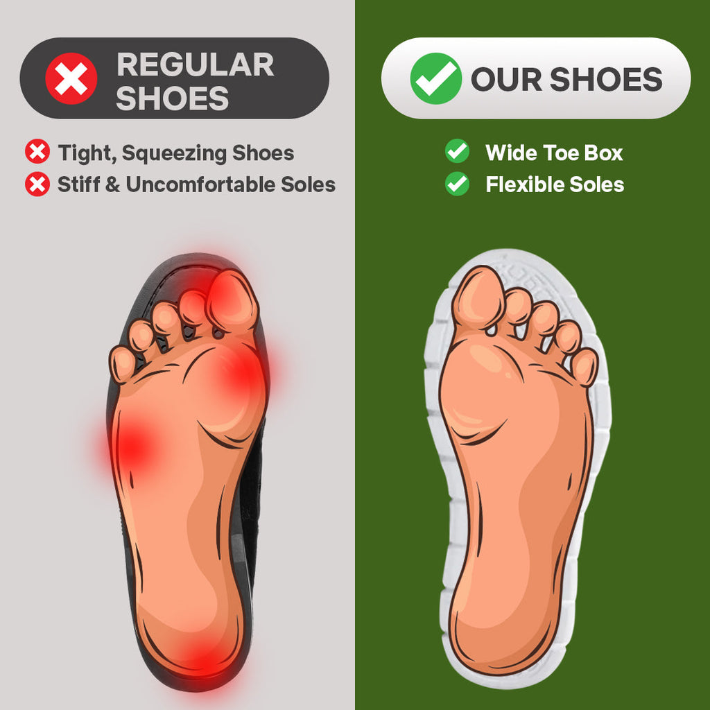 Ultra Comfy - Healthy and Supportive Walking Shoes
