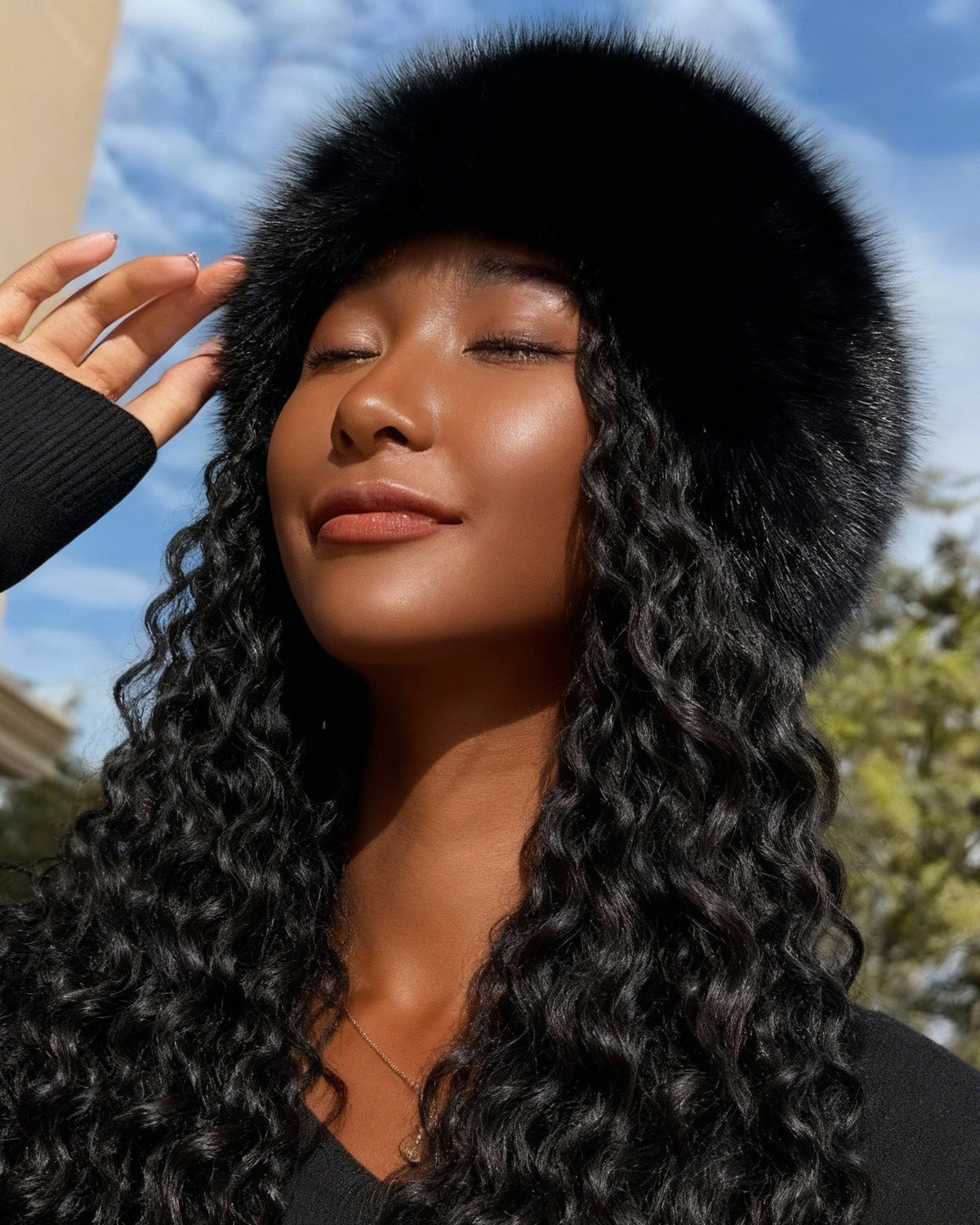 Imitation Fox Fur Winter Thick Warm Hat