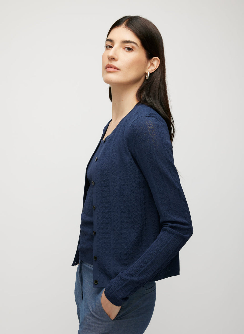 Farrah Fitted Sweater Cardigan