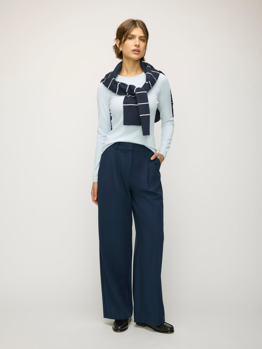 Farrah Slim Fit Long Sleeve Crewneck Sweater
