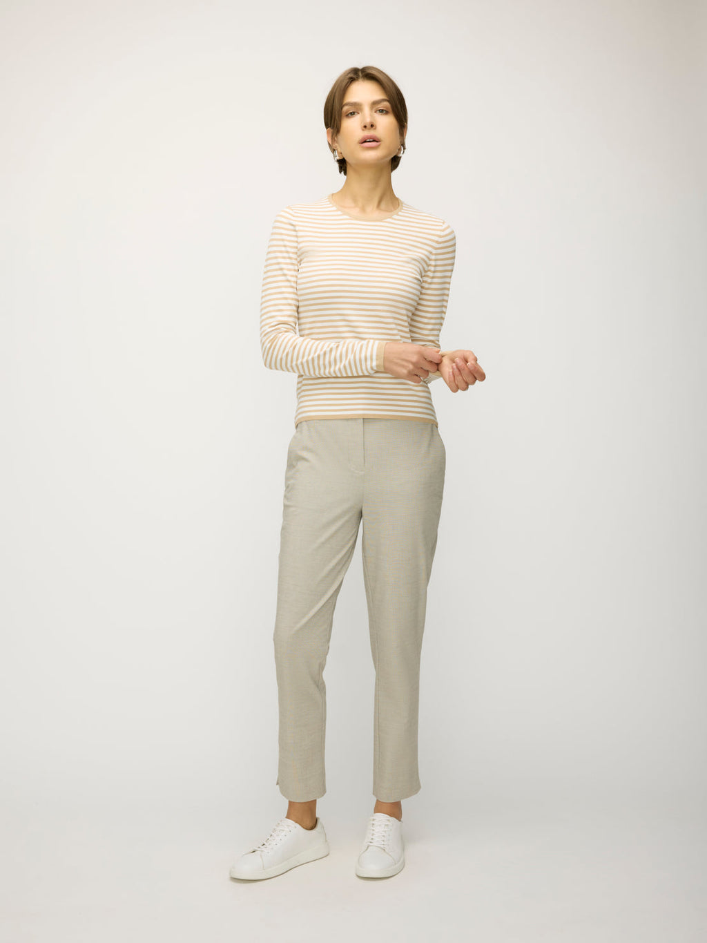 Farrah Slim Fit Long Sleeve Crewneck Sweater