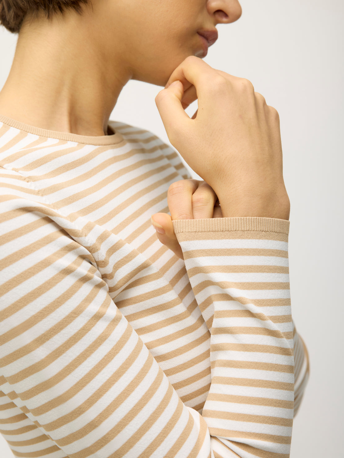 Farrah Slim Fit Long Sleeve Crewneck Sweater