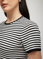 Farrah Slim Fit Short Sleeve Crewneck Sweater
