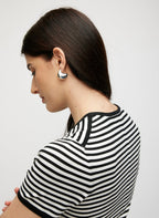 Farrah Slim Fit Short Sleeve Crewneck Sweater