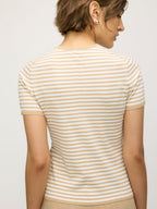 Farrah Slim Fit Short Sleeve Crewneck Sweater