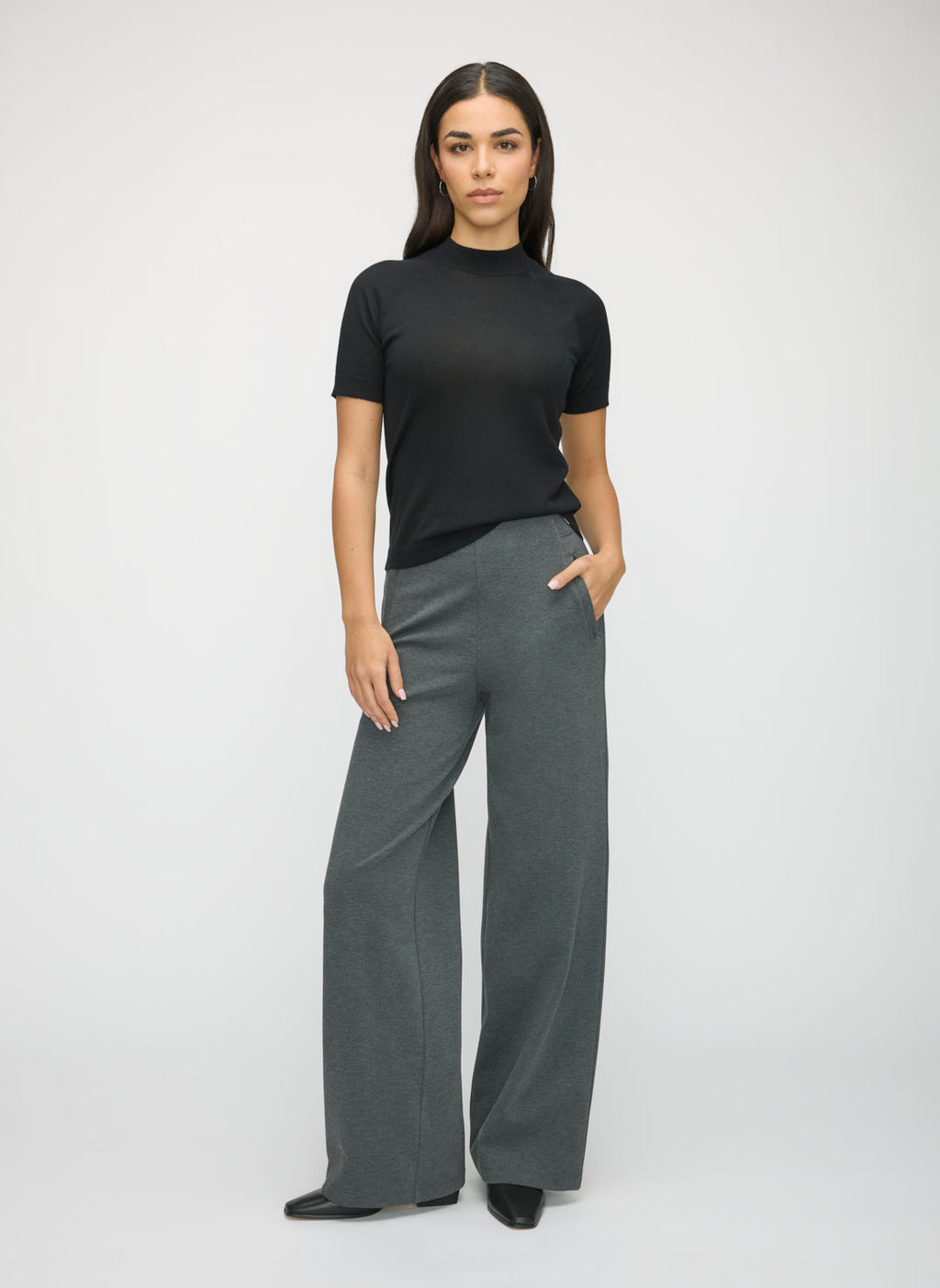Silk Cashmere Mockneck Sweater