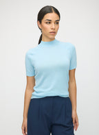 Silk Cashmere Mockneck Sweater