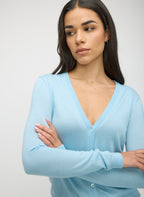Silk Cashmere Cardigan Sweater