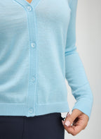 Silk Cashmere Cardigan Sweater