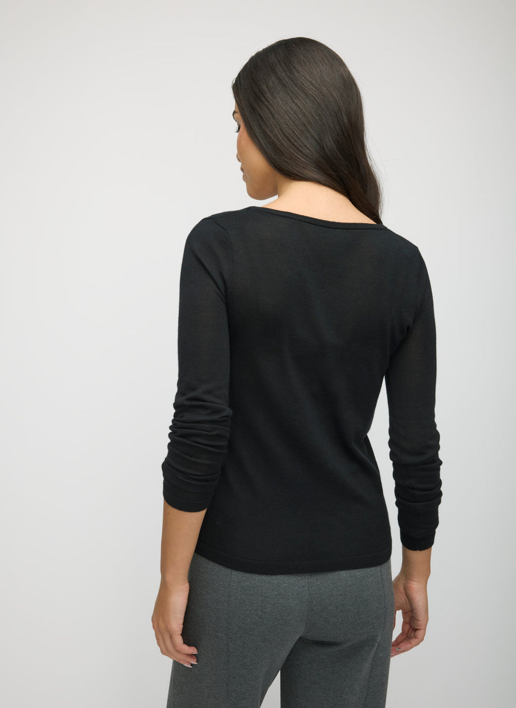 Silk Cashmere Scoopneck Sweater