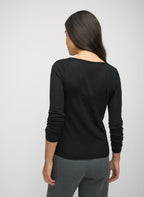 Silk Cashmere Scoopneck Sweater