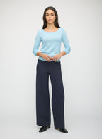 Silk Cashmere Scoopneck Sweater