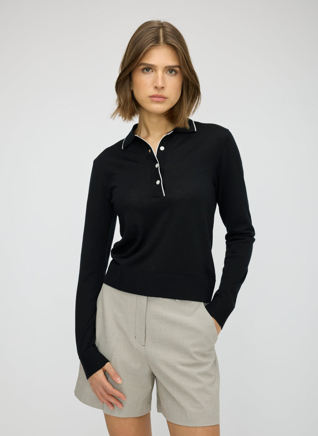Vale Merino Polo Sweater