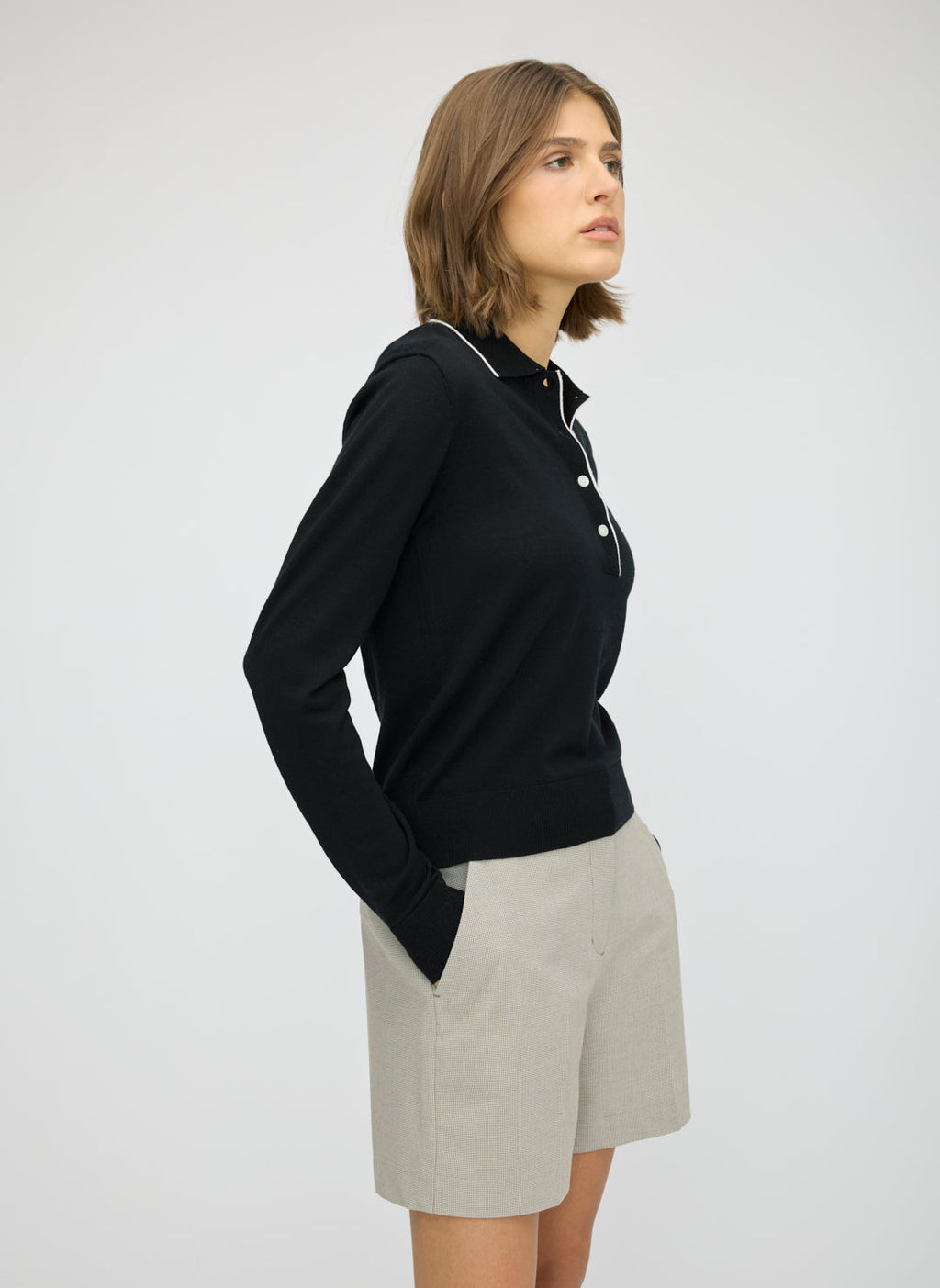 Vale Merino Polo Sweater