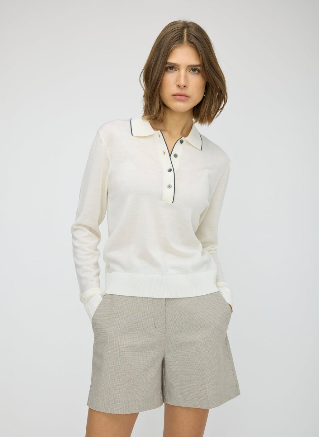 Vale Merino Polo Sweater