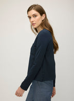 Londyn Long Sleeve Swing Pocket Tee