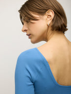 Scoop Back 3/4 Sleeve