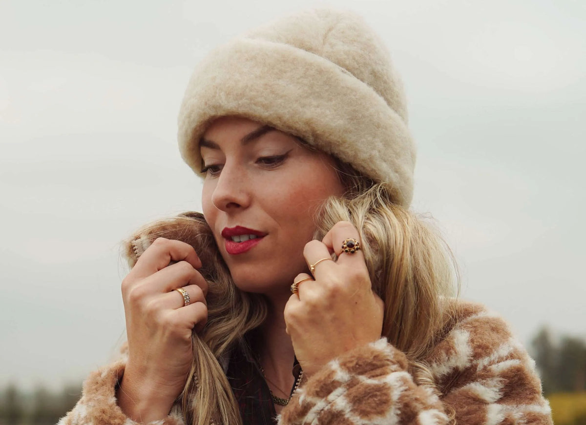 Wool Hat – Latte – Adults