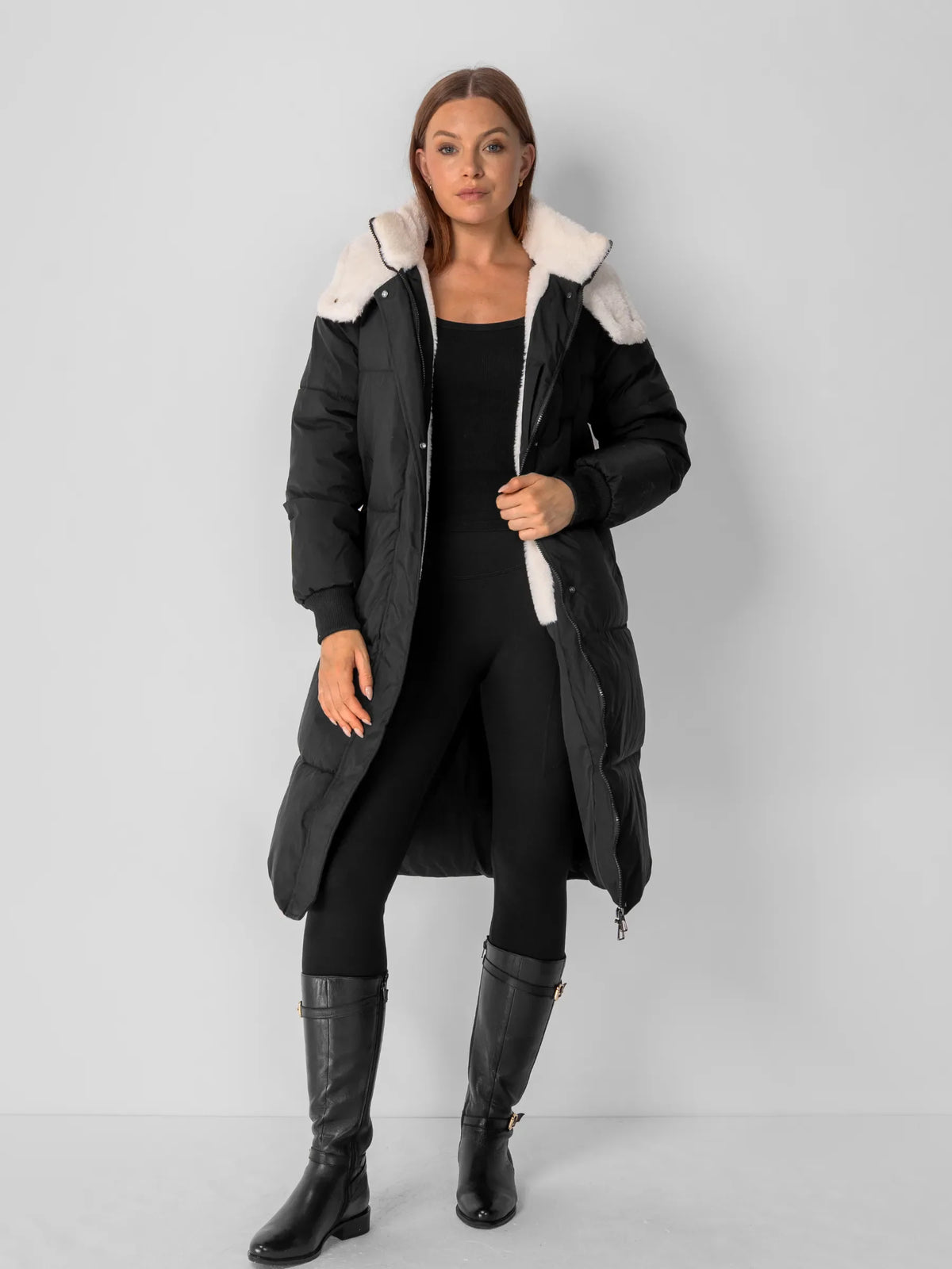 WarmCore™ Classic Long Hooded Puffer Jacket