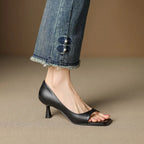 Stella Leather Heel Pump