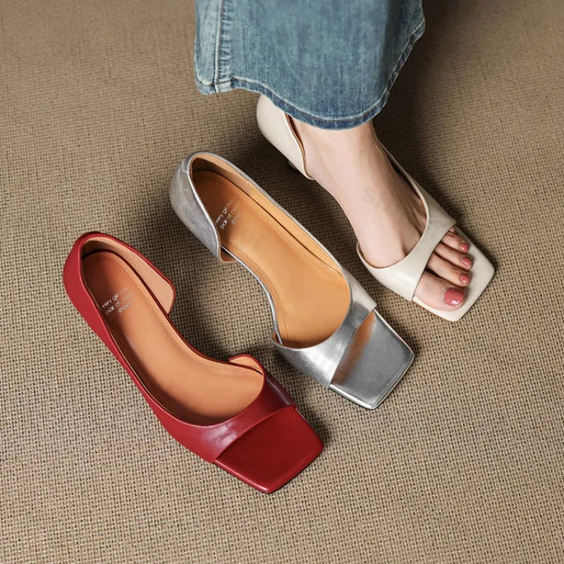 Stella Leather Heel Pump