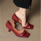 Stella Leather Heel Pump