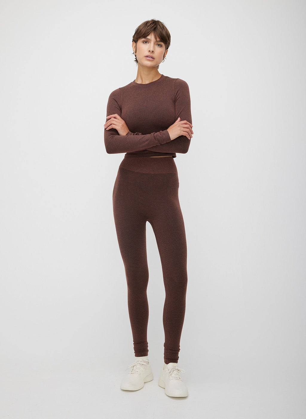 Seamless Cropped Long Sleeve Tee