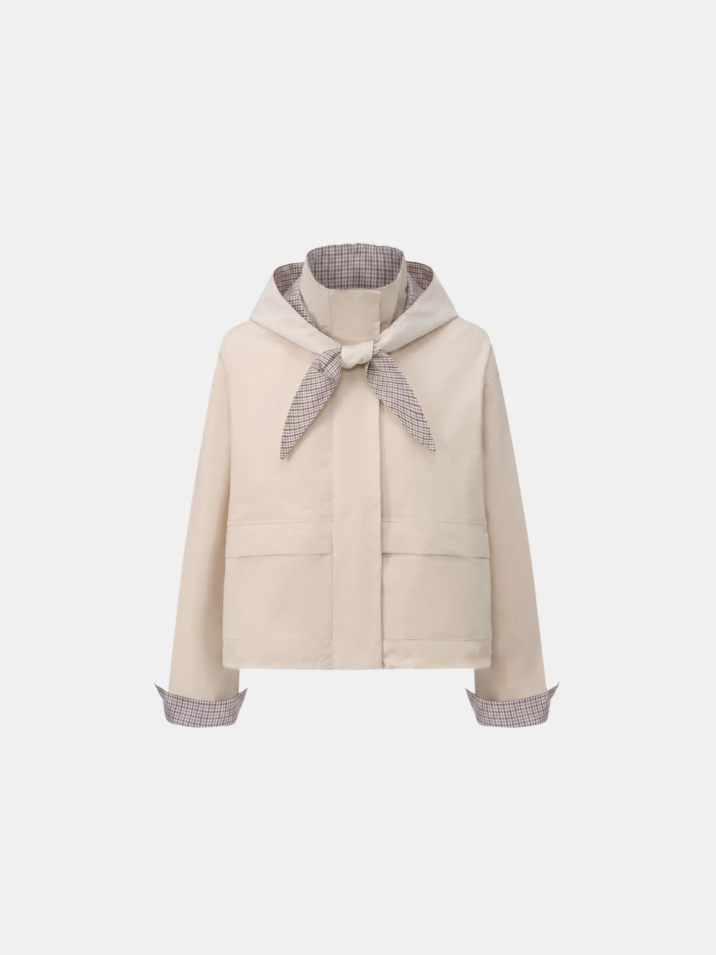 STM-TEX™ Funnel Collar Waterproof Bomber Jacket With Optional Hooded Scarf