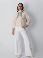 STM-TEX™ Funnel Collar Waterproof Bomber Jacket With Optional Hooded Scarf