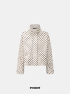STM-TEX™ Pin Dot Stand Collar Bomber Jacket