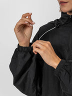 FlowCore™ Water Repellent Full-Zip Packable-Hood Track Jacket