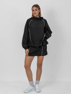 FlowCore™ Water Repellent Full-Zip Packable-Hood Track Jacket