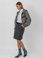 FlowCore™ Water Repellent Oversized Short Track Jacket