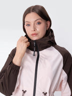 STM-TEX™ Brown/Pink Full-Zip Rain Jacket
