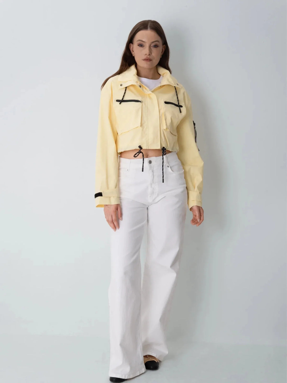 STM-TEX™ Elevated Cropped Hooded Rain Jacket - Stay Puffit
