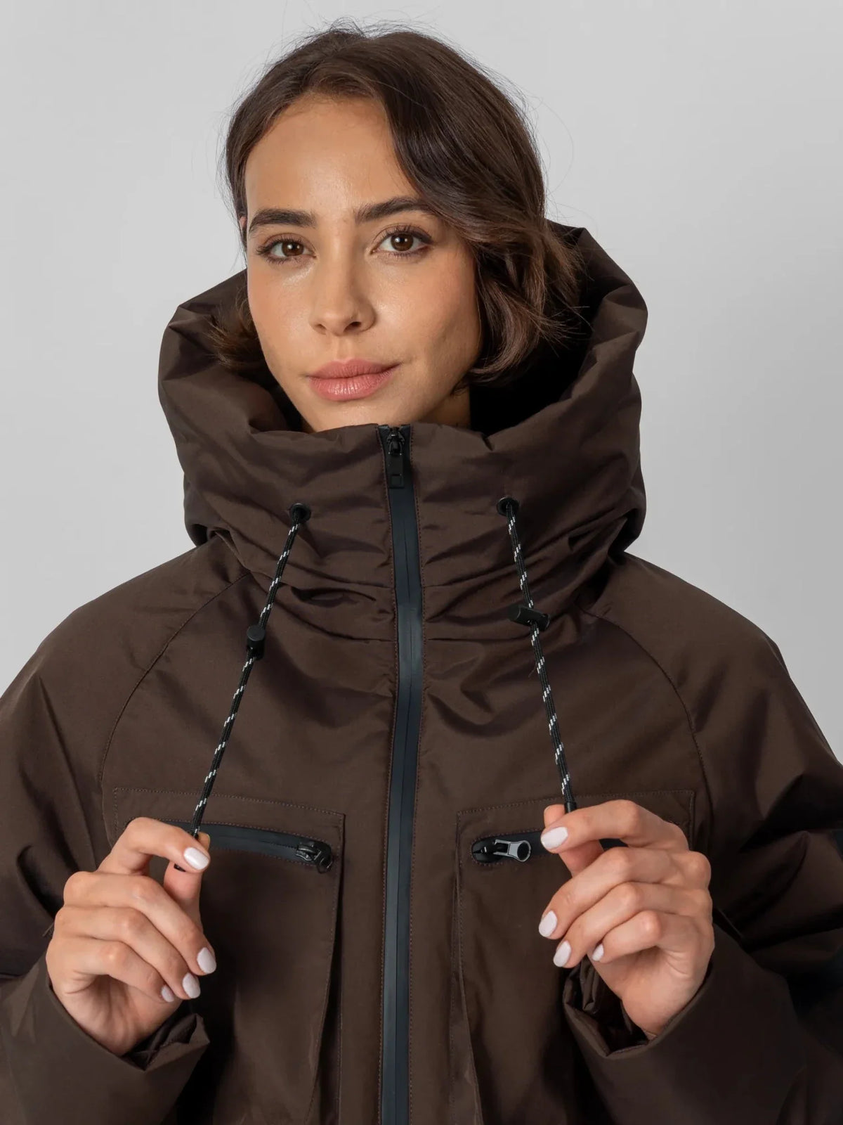 STM-TEX™ Elevated Padded Cropped Hooded Rain Jacket