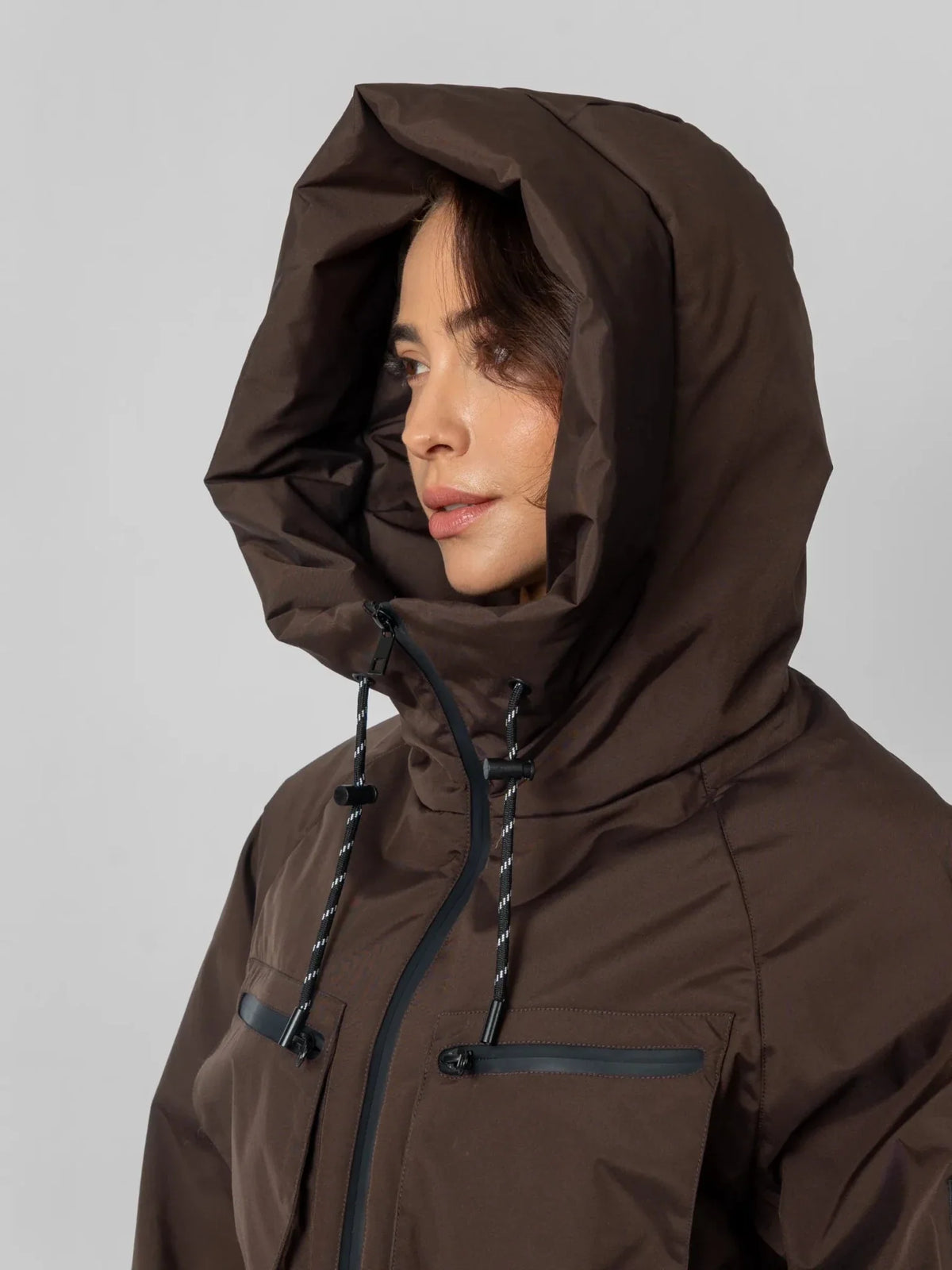 STM-TEX™ Elevated Padded Cropped Hooded Rain Jacket