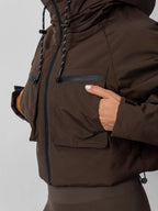 STM-TEX™ Elevated Padded Cropped Hooded Rain Jacket