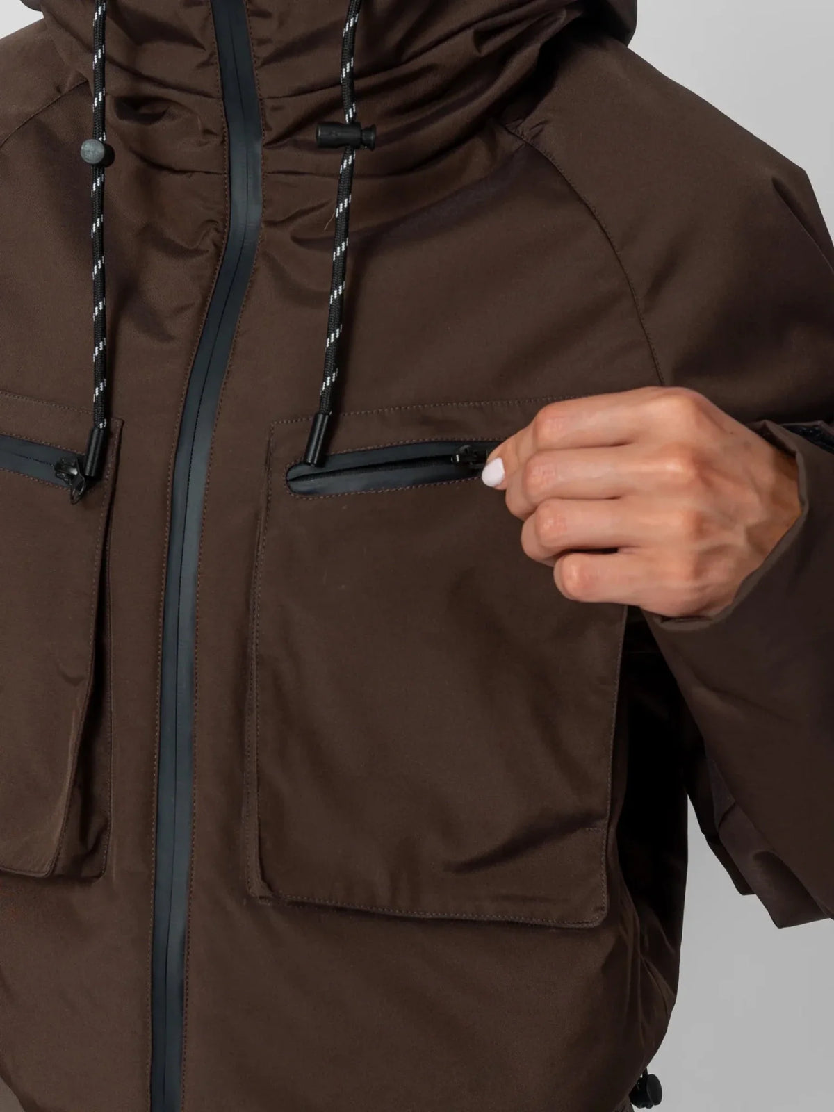 STM-TEX™ Elevated Cropped Hooded Rain Jacket