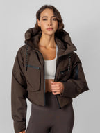STM-TEX™ Elevated Padded Cropped Hooded Rain Jacket