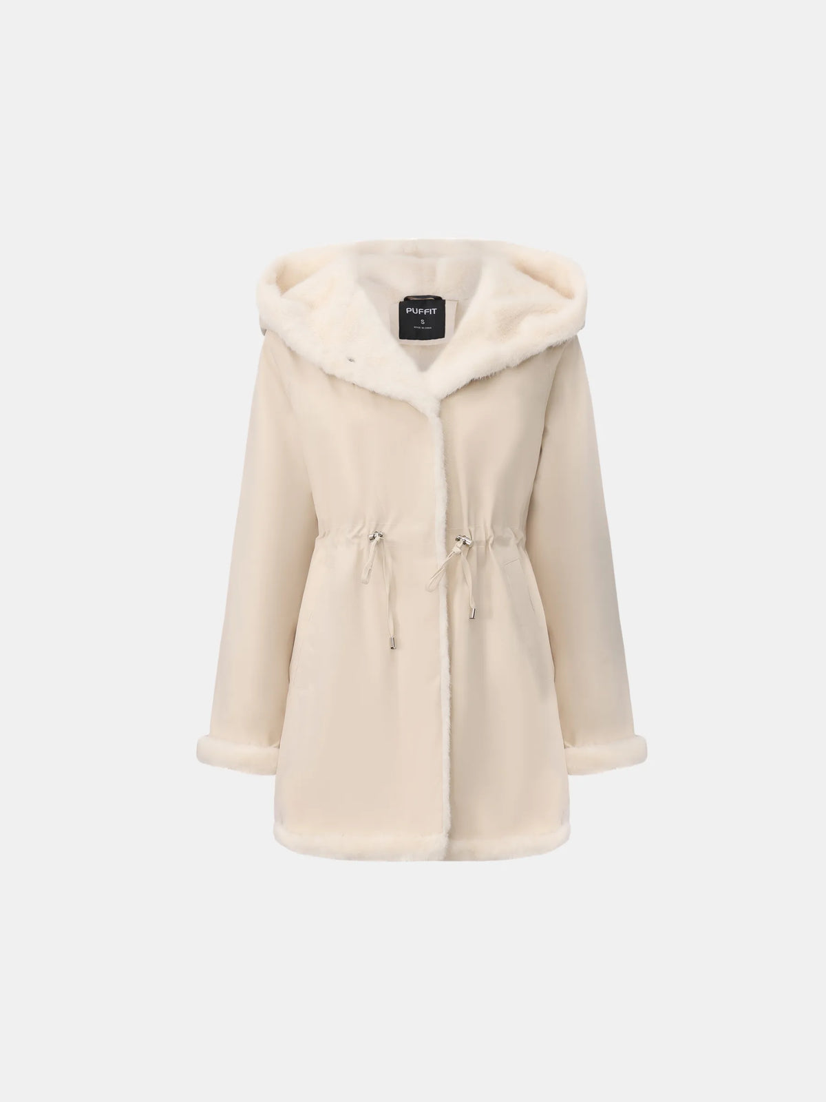 STM-TEX™ Faux Fur Lined Mid Length Rain Coat