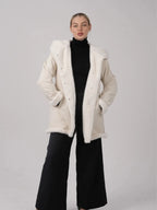 STM-TEX™ Faux Fur Lined Mid Length Rain Coat