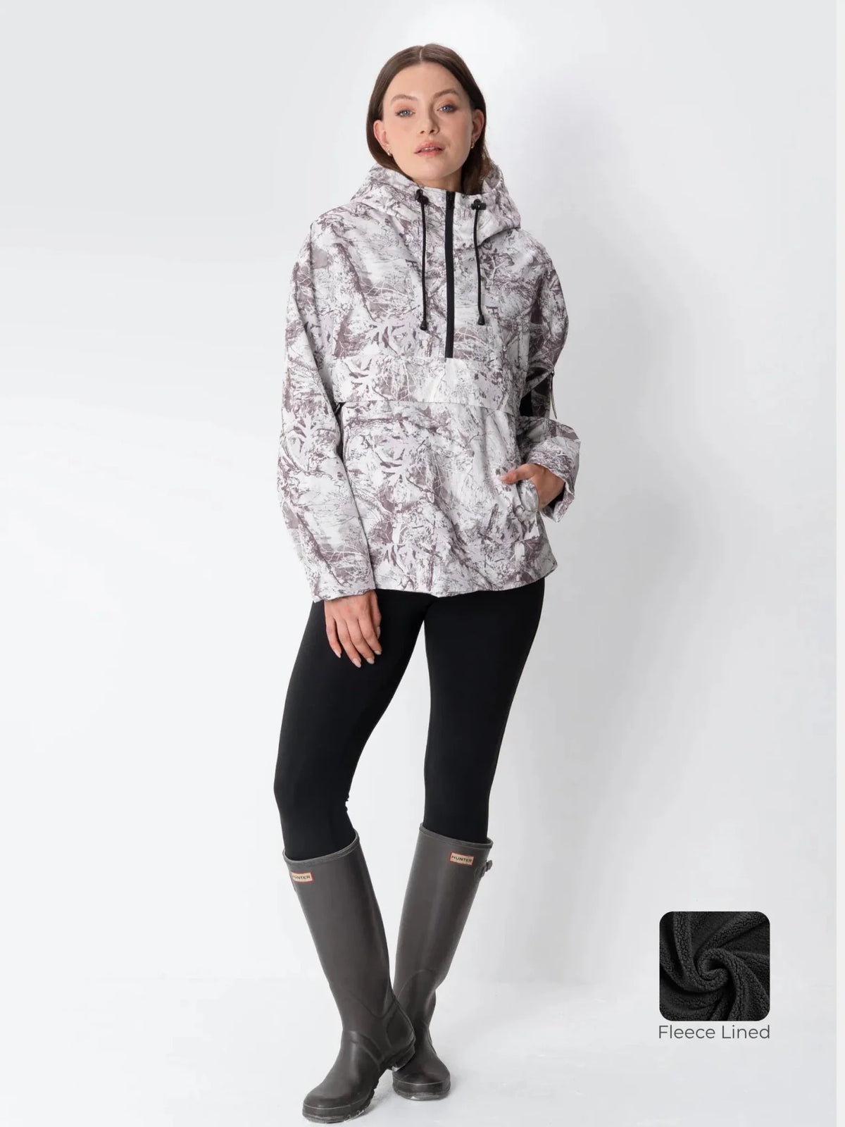 STM-TEX™ Fleece Lined Relaxed Fit Rain Hoodie