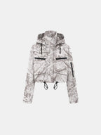 STM-TEX™ Mist Camo Cropped Detached Hooded Rain Jacket