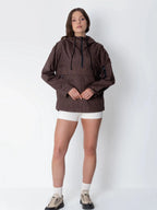 STM-TEX™ Mocha Leopard Relaxed Fit Rain Hoodie