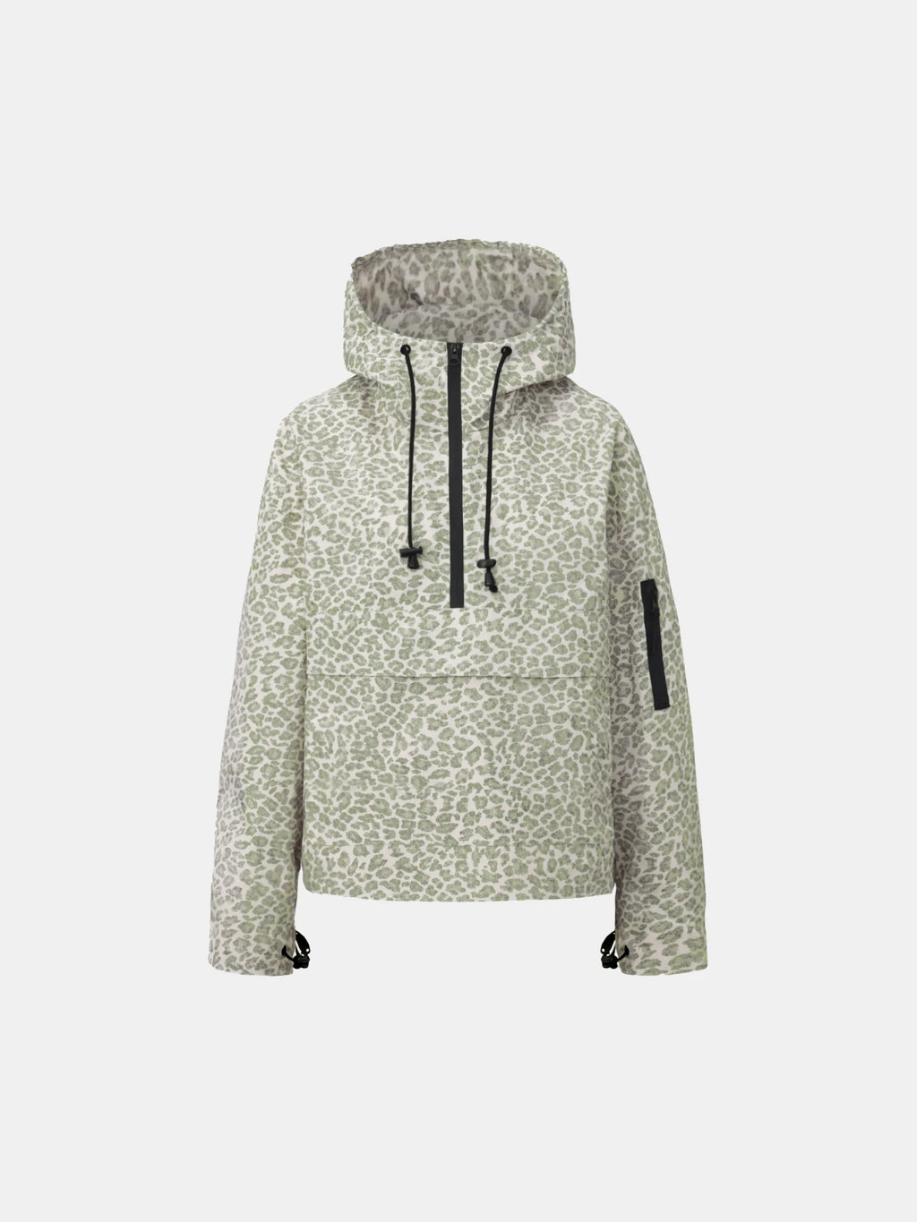 STM-TEX™ Olive Leopard Relaxed Fit Rain Hoodie