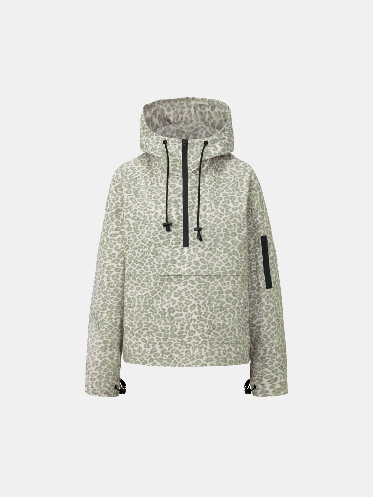 STM-TEX™ Olive Leopard Relaxed Fit Rain Hoodie